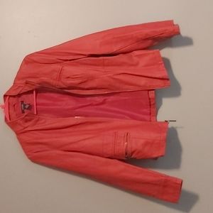 Vegan leather motorcycle jacket